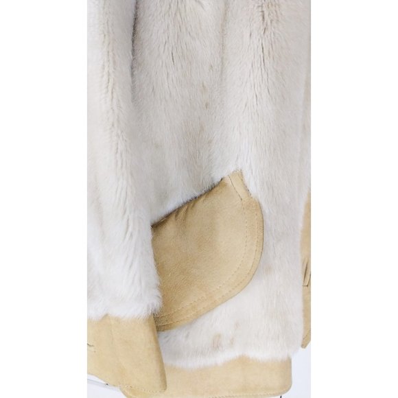 Vintage London Leathers by Lilli Ann faux fur suede midi coat jacket - Picture 4 of 7
